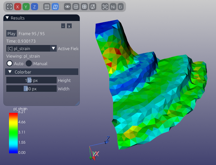WeldFormGUI screenshot showing meshing and geometry tools